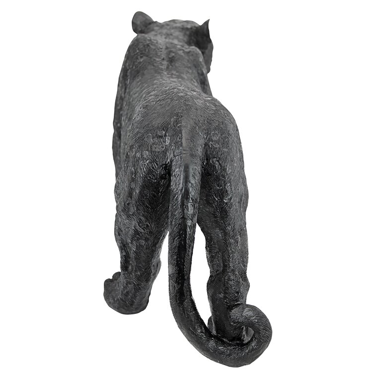 Shadowed Predator Black Panther Statue